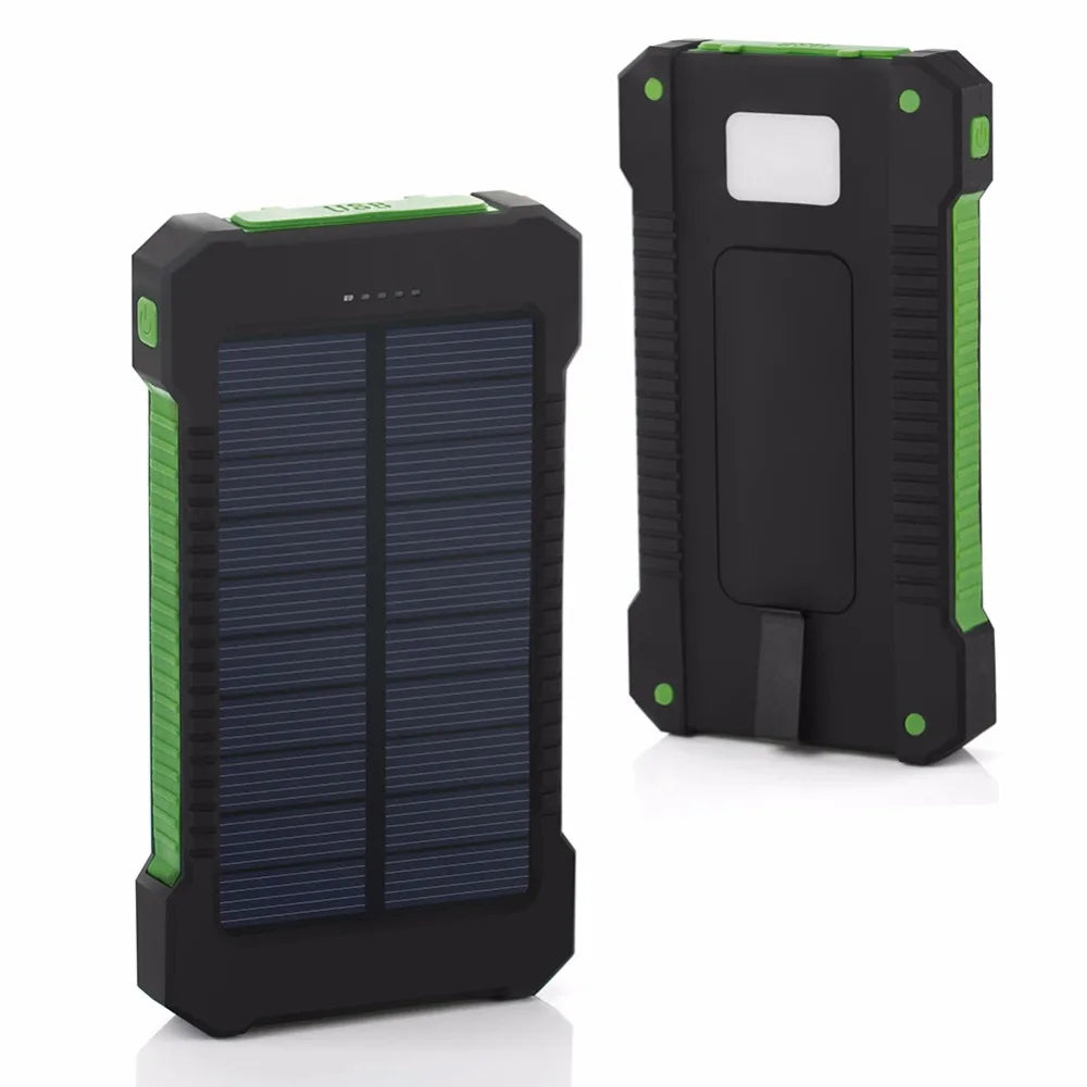 Solar Power Bank 20000mah Waterproof SOS External Auxiliary Battery Powerbank For iPhone 12 11 Huawei Xiaomi 14 13 Power Banks